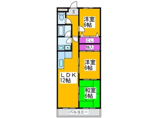 東尾マンションの物件間取画像